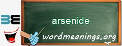 WordMeaning blackboard for arsenide